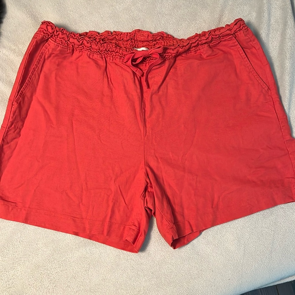 Jachs Girlfriend New York, Cotton/Linen Shorts Size XL